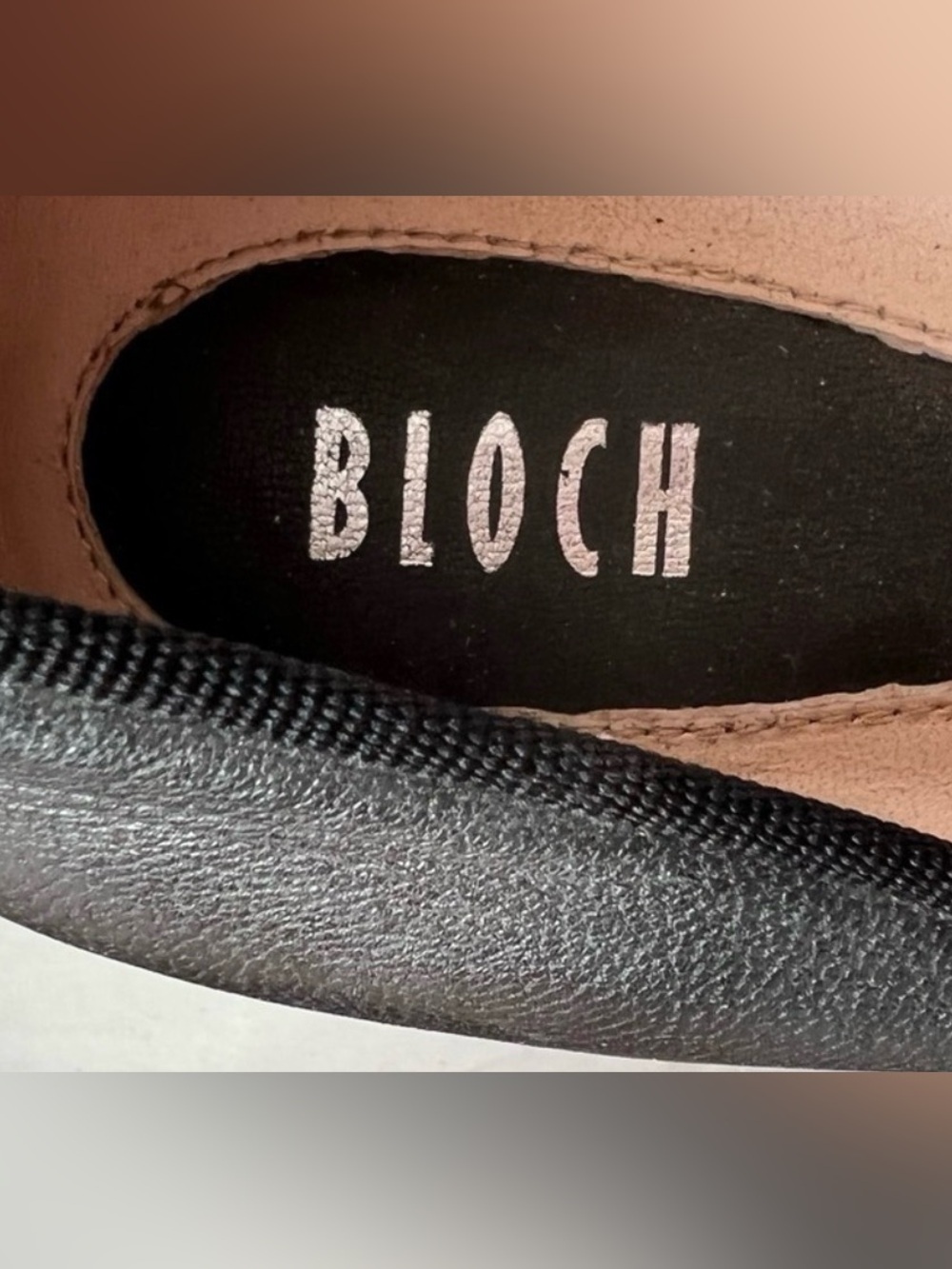Bloch Leather Women’s Dance Shoes Size 8 Block Heel Round Toe - Picture 6 of 10